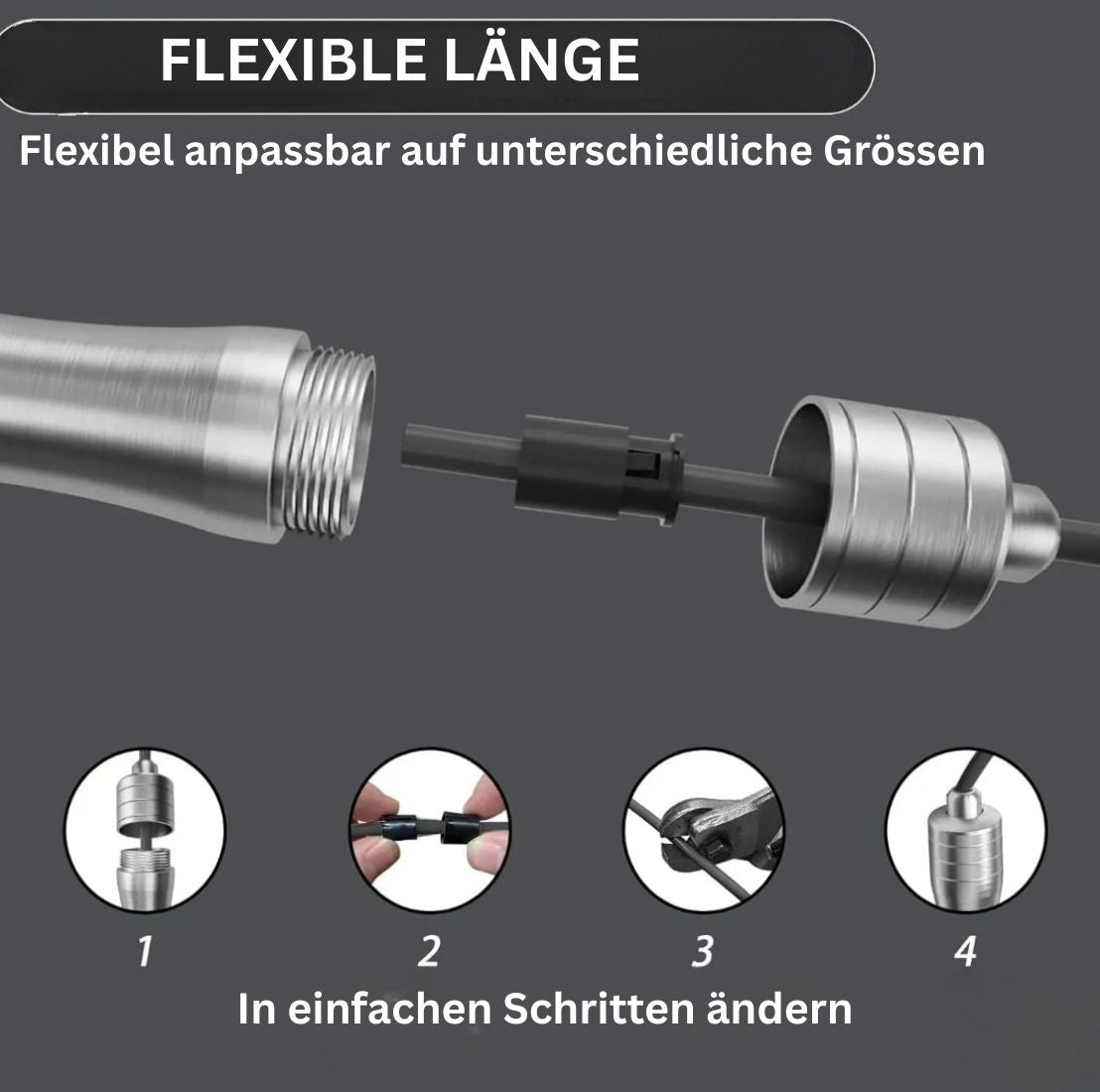 „AeroSpeed“ Springseil aus Aluminium