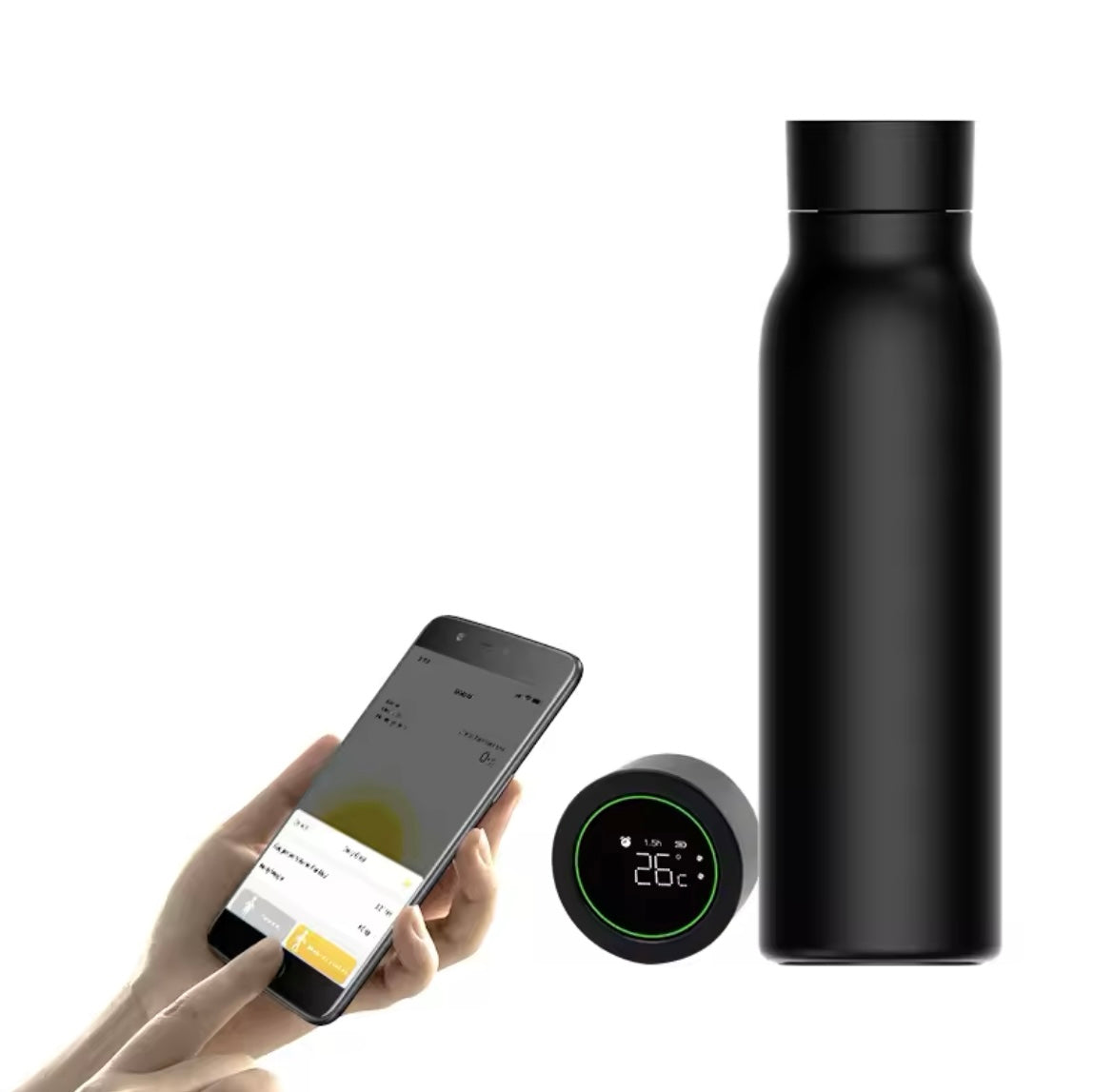 “HydroSmart Edelstahl-Becher - Smartes Trinkwasser-Tracking