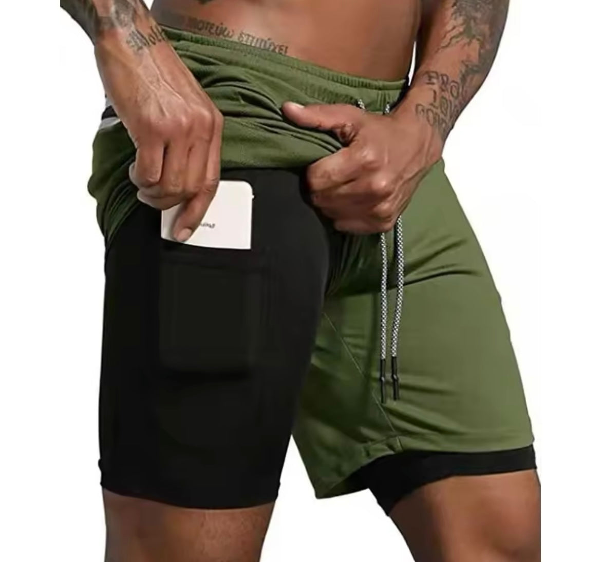 “PerformX“ Herren 2-in-1 Sportshorts mit Innentasche