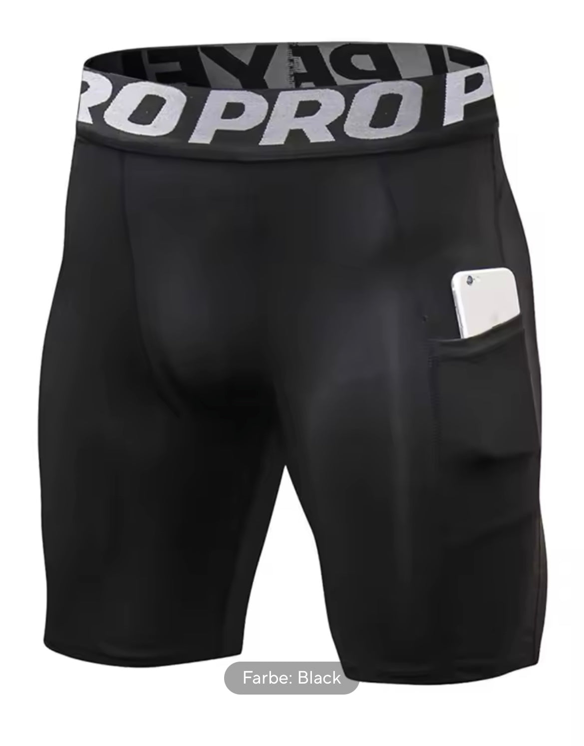 „Urbanvibe“  Fitness Kompressionsshorts mit Taschen