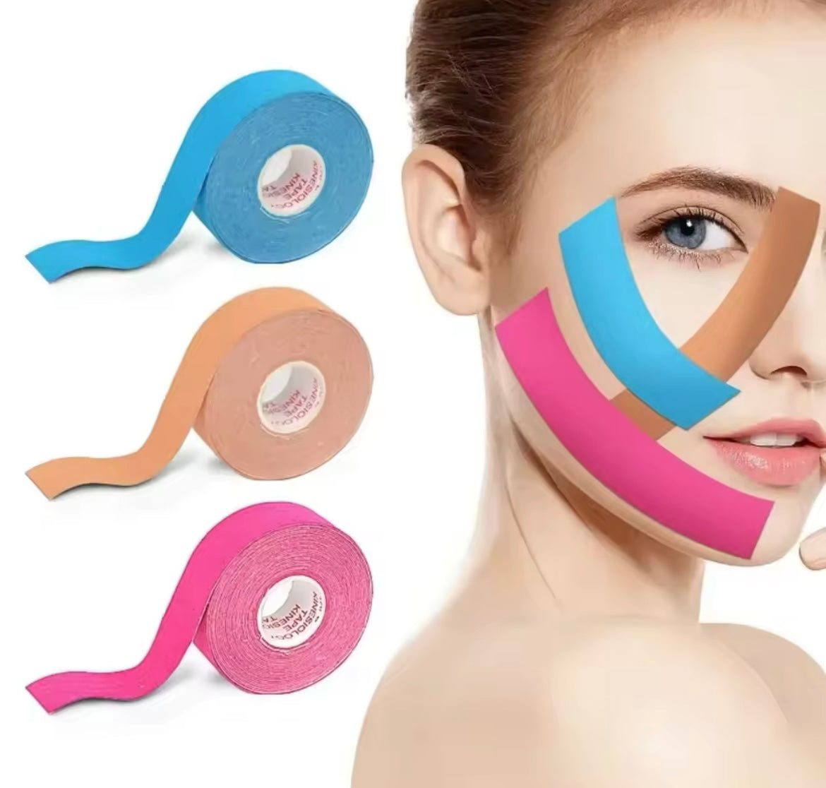 „GlowLift“ Kinesiologie Face Tape – Hautstraffung & Faltenlifting
