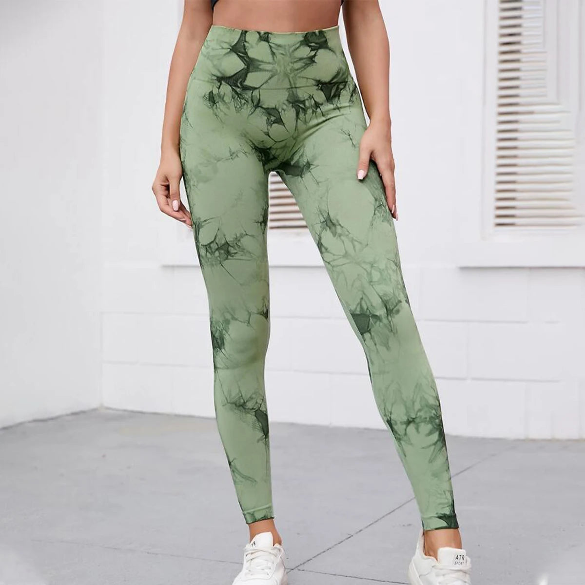 „Batik“ Nahtlose Sport und Yoga Leggings